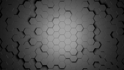 Poster - Modern geometric background. Hexagon background. Abstract 3d