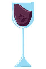 Poster - wine glass icon