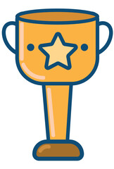 Sticker - sports trophy award