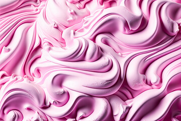 Wall Mural - Pink icing texture. Generative AI