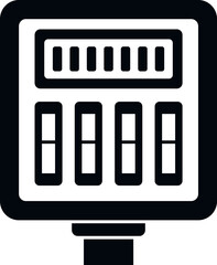 Poster - Switch junction box icon simple vector. Electric power. Circuit safety