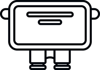 Poster - energy junction box icon outline vector. electric switch. control current