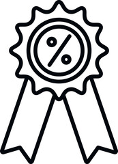 Poster - Emblem marketing icon outline vector. Mobile price. Sale process