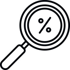 Poster - Sale percent tag icon outline vector. Social market. Process price