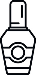 Poster - Nail polish bottle icon outline vector. Manicure care. Cosmetic tool