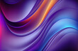 © KidSpace - Abstract purple background with dynamic waves. Generative AI.