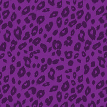 Purple Leopard Animal Skin Seamless Allover Pattern Design Artwork 