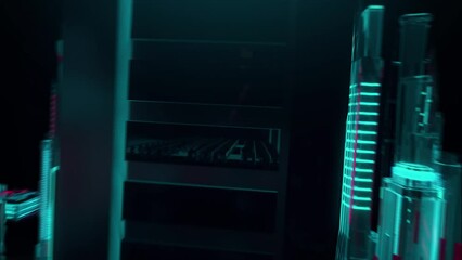 Wall Mural - Boson Protocol with digital technology hitech concept