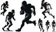 © Gpbolde - American football players silhouettes