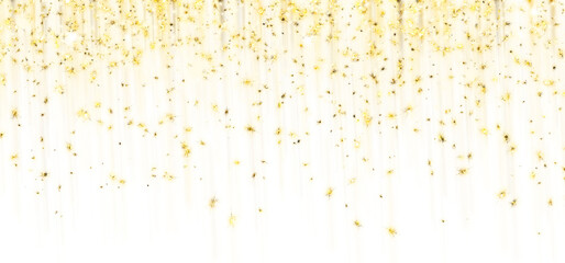Wall Mural - luxury golden glitter effect on transparent background