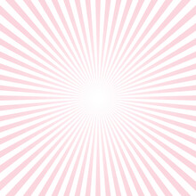 Soft Pink Ray Background. Sunlight Radial Rays Background. Soft Pink Burst Wallpaper. Sunburst Poster. Retro Circus Or Carnival Backdrop. 
