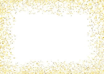 Wall Mural - gold glitter luxury frame design
