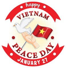 Sticker - Vietnam Peace Day Banner