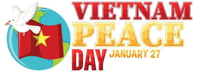 Wall Mural - Vietnam Peace Day Banner