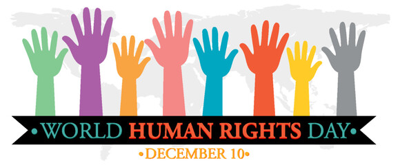 Wall Mural - World Human Rights Day Poster Design