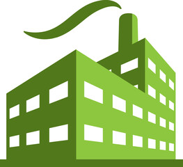Wall Mural - Industrial building factory svg
