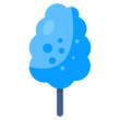 An editable design icon of cotton candy 