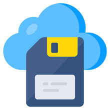 Vector Design Of Cloud Floppy