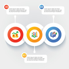 Wall Mural - Business infographic steps design