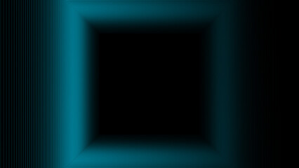 Poster - Absorption tunnel on a black background. Hypnotic abstract illusion. Abstract 3d portal. 3d rendering.