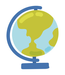 Wall Mural - school globe map