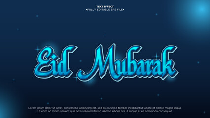 Poster - eid mubarak editable text effect
