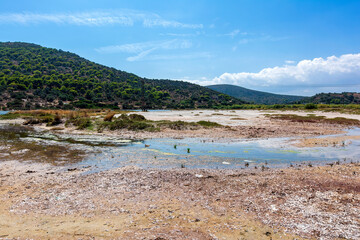 Wall Mural - View of the famous wetland at Vravrona at Attica, Mesogeia, Greece