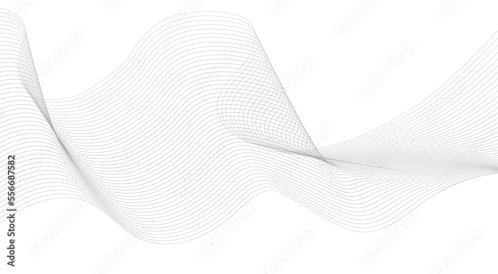 Wave line background with smooth shape. A beautiful wavy line on a ...