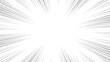 © Asta Desain - Radial zoom speed line black on white for comic background vector illustration