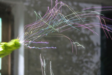 This is water bubbles slow motion photo.