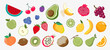 Vector Fruits ,Vector illustration of Fruits with texture