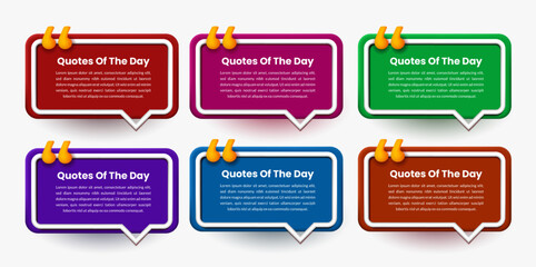 Collection quote speech bubble frames, mention quote frames and callout text templates