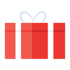 Poster - Check out flat icon of gift box 