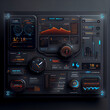 © TheGoldTiger - Modern system of electronic dasgboard, generative ai