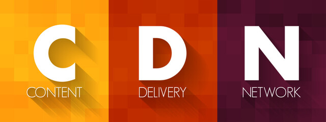 Aufkleber - cdn - content delivery network is a geographically distributed network of proxy servers and their da