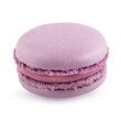Violet macaroon isolated on white background