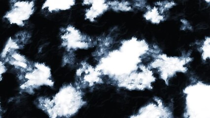 Poster - Black background of moving luminous spots. Motion. Bright glowing spots move on dark surface. Glowing spots of plasma texture