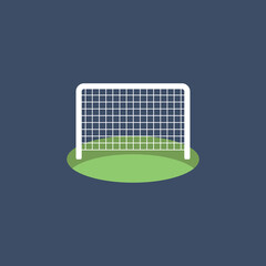  Vector illustration of soccer goal icon.