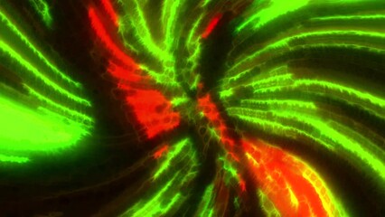 Poster - Speed of digital lights, neon glowing rays in motion into digital technologic tunnel. Motion. Flying inside wormhole.