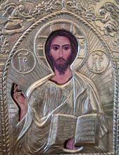 Close-up Of A Christian Icon In An Italian Villa In The Hills Above Ostuni; Ostuni, Puglia, Italy
