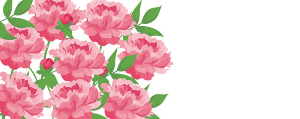 wedding invitation with flower set, vector illustration. graphic floral pattern at card design, spri
