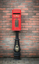 Red Royal Mail Post Office Box In Northern Ireland, U.K.