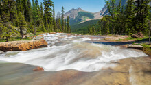 Water Cascading Over Giant Steps At Paradise Creek, Banff National Park; Alberta, Canada