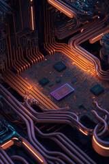 Abstract circuit arcade design ambient