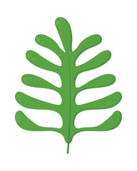 Sticker - split leaf icon