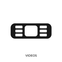 Fototapete - The best Videos icon vector. Symbol illustration in unique trendy style. From Computer Operating System icons theme collections. Suitable for many purpose.