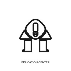 Aufkleber - The best Education Center icon vector. Symbol illustration in unique trendy style. From Online Store icons theme collections. Suitable for many purpose.