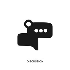 Aufkleber - The best Discussion icon vector. Symbol illustration in unique trendy style. From Online Store icons theme collections. Suitable for many purpose.