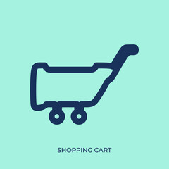 Aufkleber - The best Shopping Cart icon vector. Symbol illustration in unique trendy style. From Online Store icons theme collections. Suitable for many purpose.