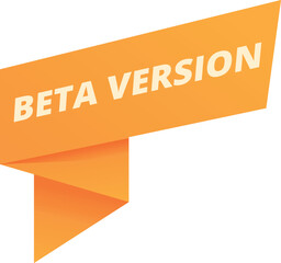 Poster - beta version label icon cartoon vector. computer design. digital upgrade